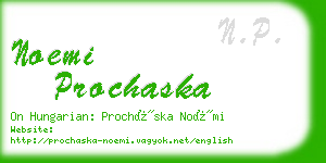 noemi prochaska business card